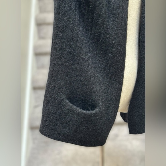 JUST FEMALE Zoe Mohair Wool Cozy Open-Front Cardigan Black Women’s S (see notes) - Picture 5 of 13